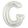 40 inch silver megaloon letter g Balloon Delivery