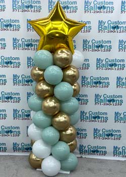 Spiral Balloon Column with Large Star