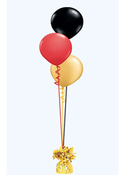 3 Anchored 11in Latex Balloons