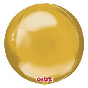 16in gold Orbz Balloon Delivery