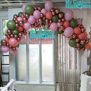 12Ft Organic Balloon Garland Made With Standard Size Balloons