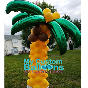 Palm tree 7ft tall Balloon Delivery