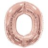large Rose Gold Balloon Letter O Balloon Delivery