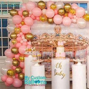14ft Organic Balloon Garland With Large Size Balloons