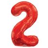 Red Number 2 Balloon Delivery
