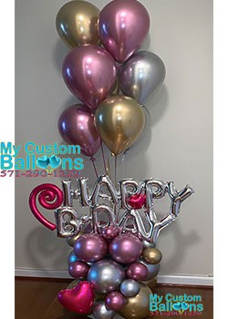 Happy B Day Balloon Gift Arrangement