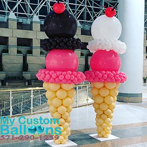 Ice Cream Cone Balloon Delivery