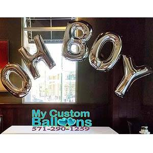 Oh Boy 5 letter Personalized Balloon Arch