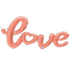 47in Love With Heart Rose Gold Balloon Delivery