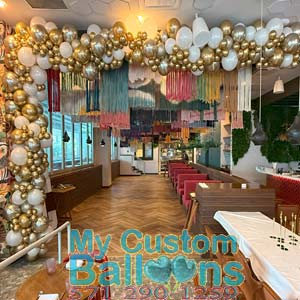 25ft DLX Organic Balloon Garland Made With Standard Size Balloons