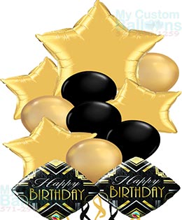 Stars Birthday Balloon Bouquet - Image 2