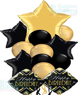 Stars Birthday Balloon Bouquet
