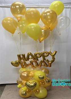 Happy B Day Balloon Gift Arrangement - Image 4