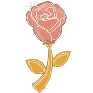 5 Foot Fresh Pick Rose Gold Flower Balloon