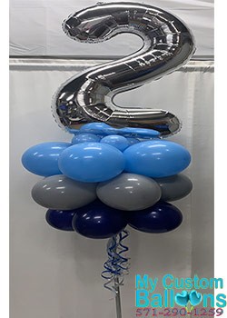 Number Custom Yard Party Balloon Pole Decoration