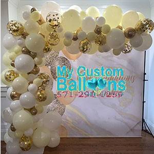 16ft Organic Balloon Garland With Large Size Balloons