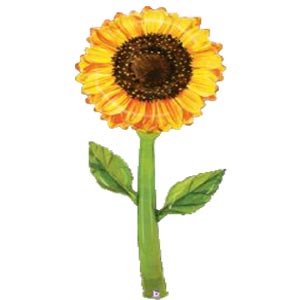 5 Foot Sun Flower Foil Balloon
