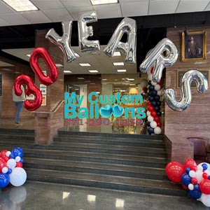 Balloon Arch Name With 7 Balloon Letters Or Numbers
