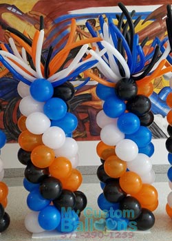 Custom Spiral Balloon Column Wacky Topper