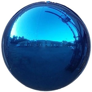 Royal Blue Big Shiny Mirror Sphere Balls