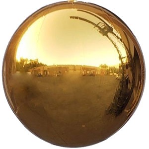 Gold Big Shiny Mirror Sphere Balls