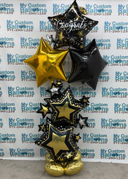 Big Stars Balloon Bouquet Arrangement