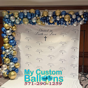16ft Organic Balloon Garland Made With Standard Size Balloons