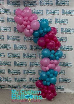9ft Self Standing Simple Organic Balloon Garland - Image 2