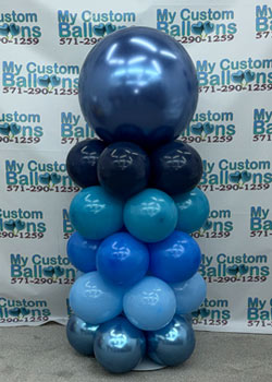 Indoor Balloon Column Large Round Topper
