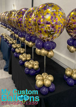 Confetti Balloon Centerpiece With A 16in Balloon