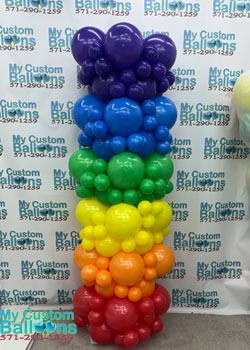 7ft Semi Organic Balloon Column Standrad Size Balloons