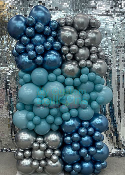 Organic Balloon Wall Panel 7ft Tall