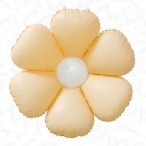 2ct Air Filled 24in Peach Flower Balloon