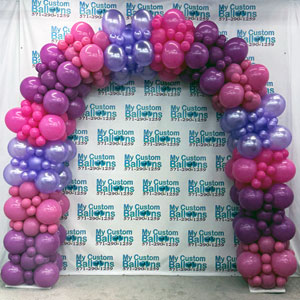 20ft Semi Organic Balloon Arch
