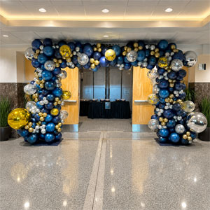 8x10x8 Wide Deluxe Organic Balloon Arch